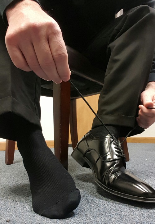 blksocks-silver-gents: businessmanlove: I miss him. I love his photos. His socks always look fresh a