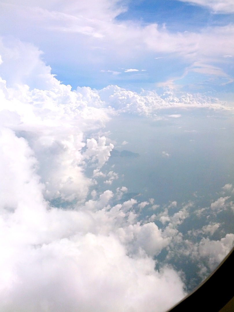 disappearance:  the clouds when leaving hk were gorgeous 