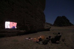 rupvee:  Movie Night at Northern Saudi Arabia