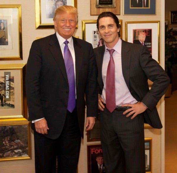 gogomrbrown:  American Psycho poses with Christian Bale 