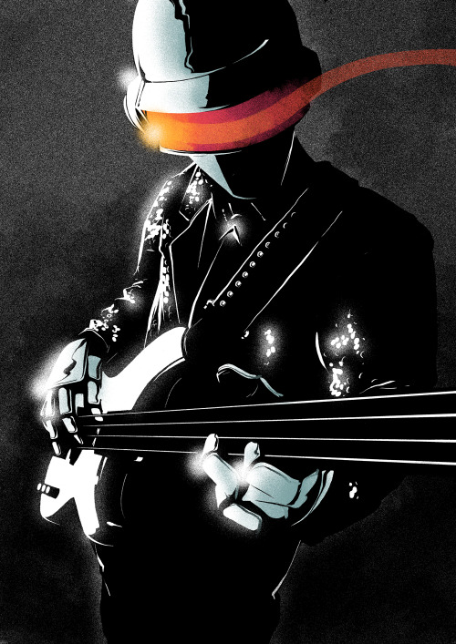 matttaylordraws:  Rejoice! There is new Daft Punk material imminent!If of course you have been under a rock for the last week, i shall point you in the direction of this teaser of new track Get Lucky and this video of the new outfits designed by Hedi