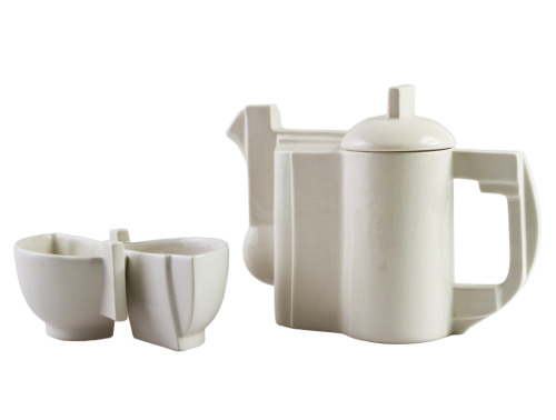 Kasimir Malevich, Suprematist Tea set, 1923. Porcelain. Made by Lomonosov Manufacture, St. Petersbur