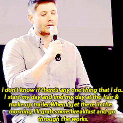 jensengifsdaily:  Jensen about getting out of character 