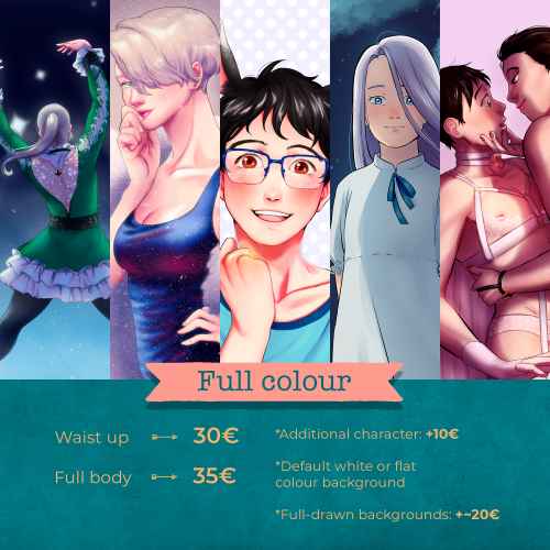 Commissions are open! *:･ﾟ✧It was time to finally update my information sheets and samples, so here’
