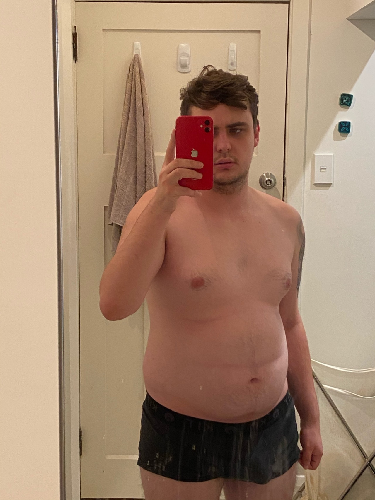 hog-handler:fleetwoodbigmacs:My fattening over the course of 2020. 75 lbs gained