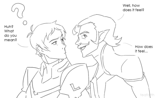 Don’t worry, Lance. I’m sure Keith is just .5 inches taller because of his hair.About half a day lef