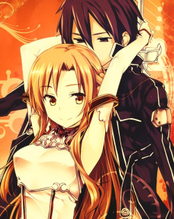 mykuroanime:  Asuna Yuuki, Kirito (Kirigaya Kazuto)Anime: Sword Art Online