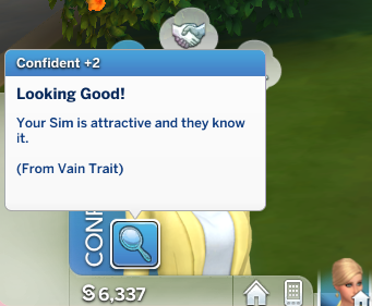 The Sims 4 Vain Custom Trait by SimmerSarahDescription: These Sims are the most beautiful Sims in th