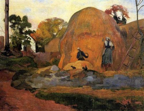 paulgauguin-art:   Yellow Haystacks (Golden Harvest) 1889  Paul Gauguin