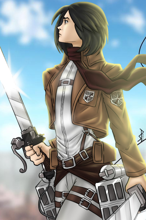 Mikasa (Attack on Titan).By me.