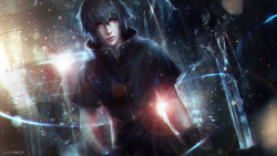 thecyberwolf:  Final Fantasy XV - Noctis Created by Valentina &amp; Marina Remenar (Tincek-Marincek) / Find these artists on Deviant Art - Website - Tumblr - Twitter - Google  / More Arts from these artists on my Tumblr HERE