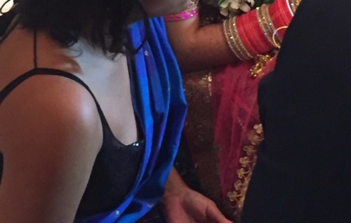 newcplpune: What she wore to a recent wedding ! This is the biggest dare so far.. she loves being a 