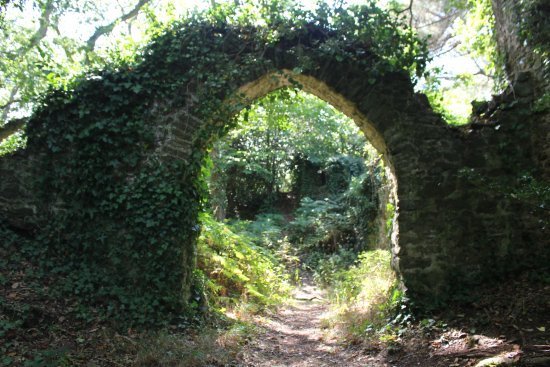 angelwormwood:  dongcroncher:  angelwormwood:   angelwormwood: obsessed with those stone stairs and archways in the middle of the woods that remain standing after the rest of the building has fallen to ruin       portals   Don’t walk up the stairs 