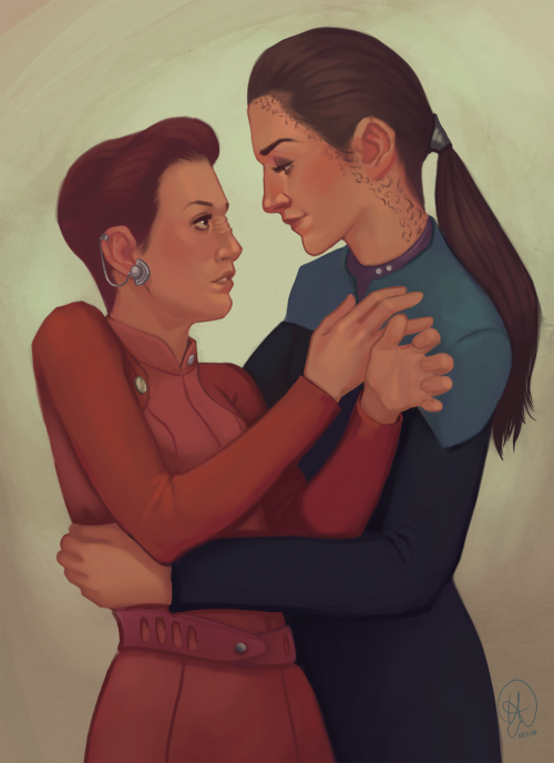 blackdistractionart: My wife and I have been watching DS9 off and on for a while and I have a lot of