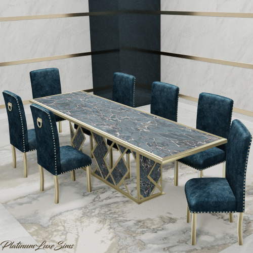 | LUXE DINING SET | Set Contains:• Dining Table - 16 Swatches in total (4 metal options across 4 mar