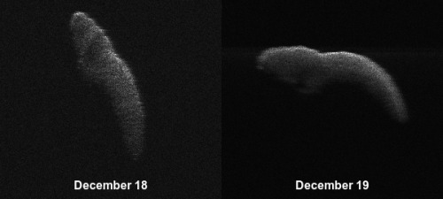 NASA Goldstone Asteroid Radar: Images of near-Earth asteroid 2003 SD220, taken December 15-19, 2018.