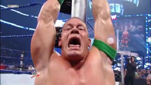 Randy Orton vs John Cena Breaking Point 2009 I Quit Match part 4 of 4John Cena handcuffed, manhandle