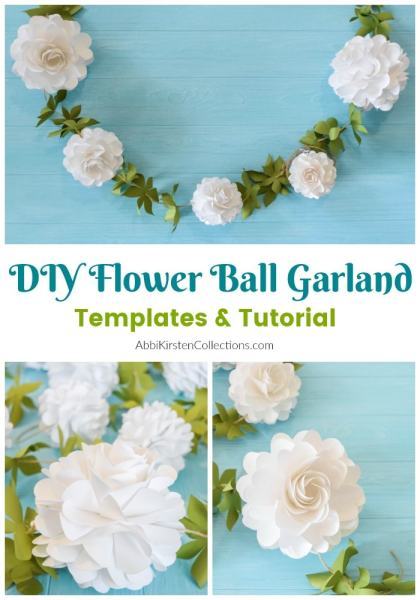 DIY Flower Ball Garland by Abbi Kirsten Collections