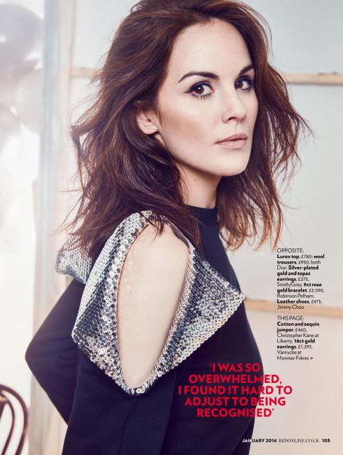 wholia87: Michelle Dockery for Red - January 2016 [right click and open in new tab for high res]
