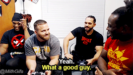 mithen-gifs-wrestling:  During a discussion of whether one would help an injured