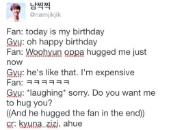 gyupink:  Sunggyu is expensive lol