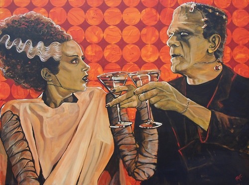 welcome2creepshow - The Bride and Frankenstein Artwork by Artist...