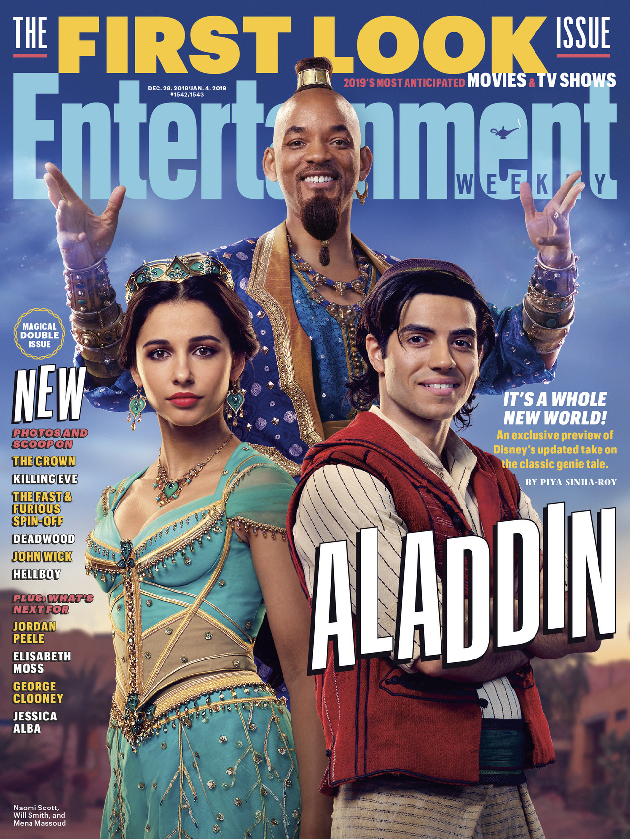 It’s a whole new world!
“Get an exclusive preview of Disney’s live-action reimagining of Aladdin in our magical First Look issue. 📷: Disney
”