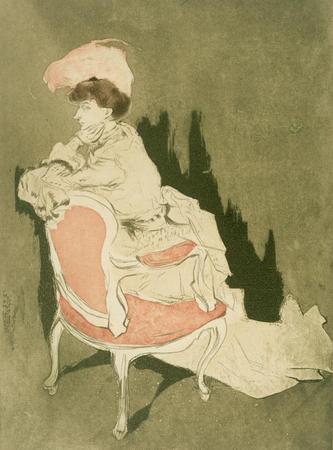 Jacques Villon (Gaston Duchamp).French, 1875-1963. -  Comedie de Societe-  La Parisienne,c. 1903. - 