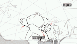 miraongchua: Stuff I got to board for OK KO - “Red Action to the Future.” Timing by Nick Veith and lots of beautiful effects drawings in here from the revisions team too. Property of Cartoon Network 