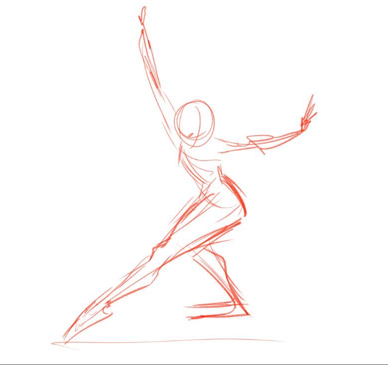 Day 27 // How to Draw a Leaping Pose • Bardot Brush