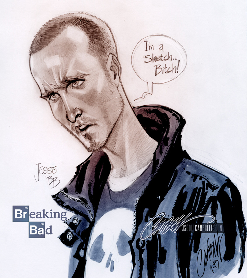 heisenbergchronicles:  Breaking Bad illustrations by comic book artist J. Scott