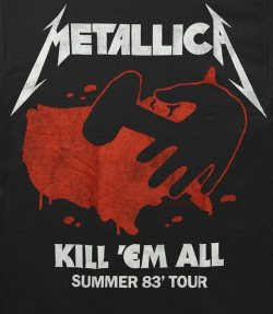 a-figure-in-black:  Kill ‘Em All 1983 Tour