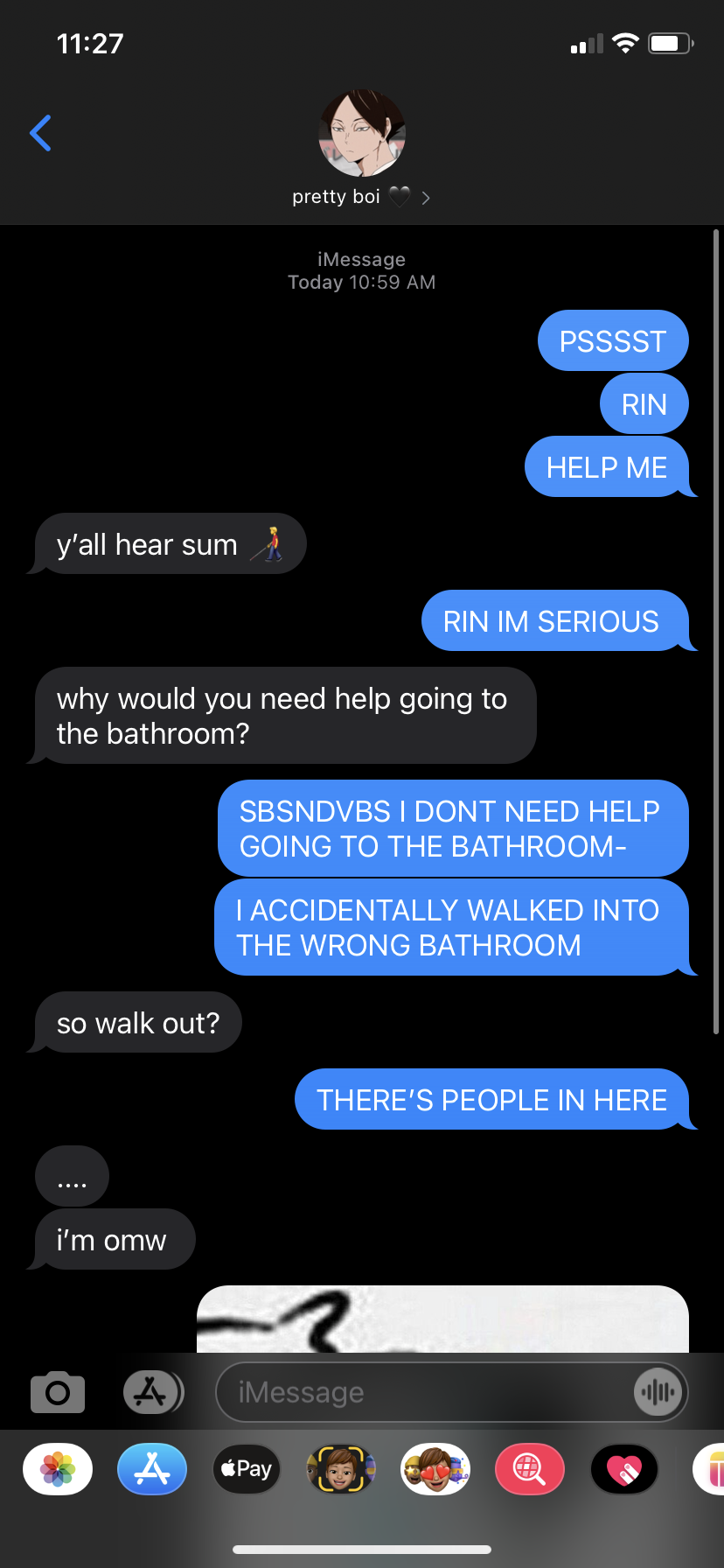 Texting The Inarizaki Boys About An Embarrassing Situation