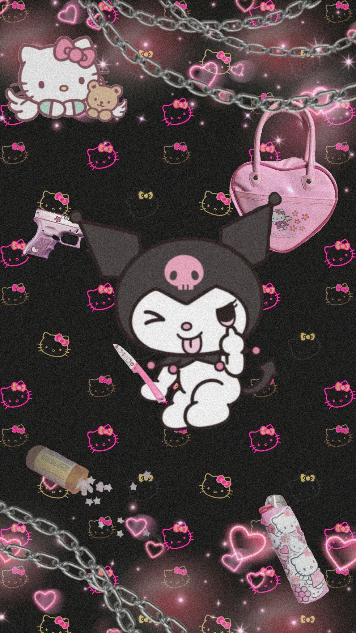 Hello Kitty Punk Wallpapers  Top Free Hello Kitty Punk Backgrounds   WallpaperAccess