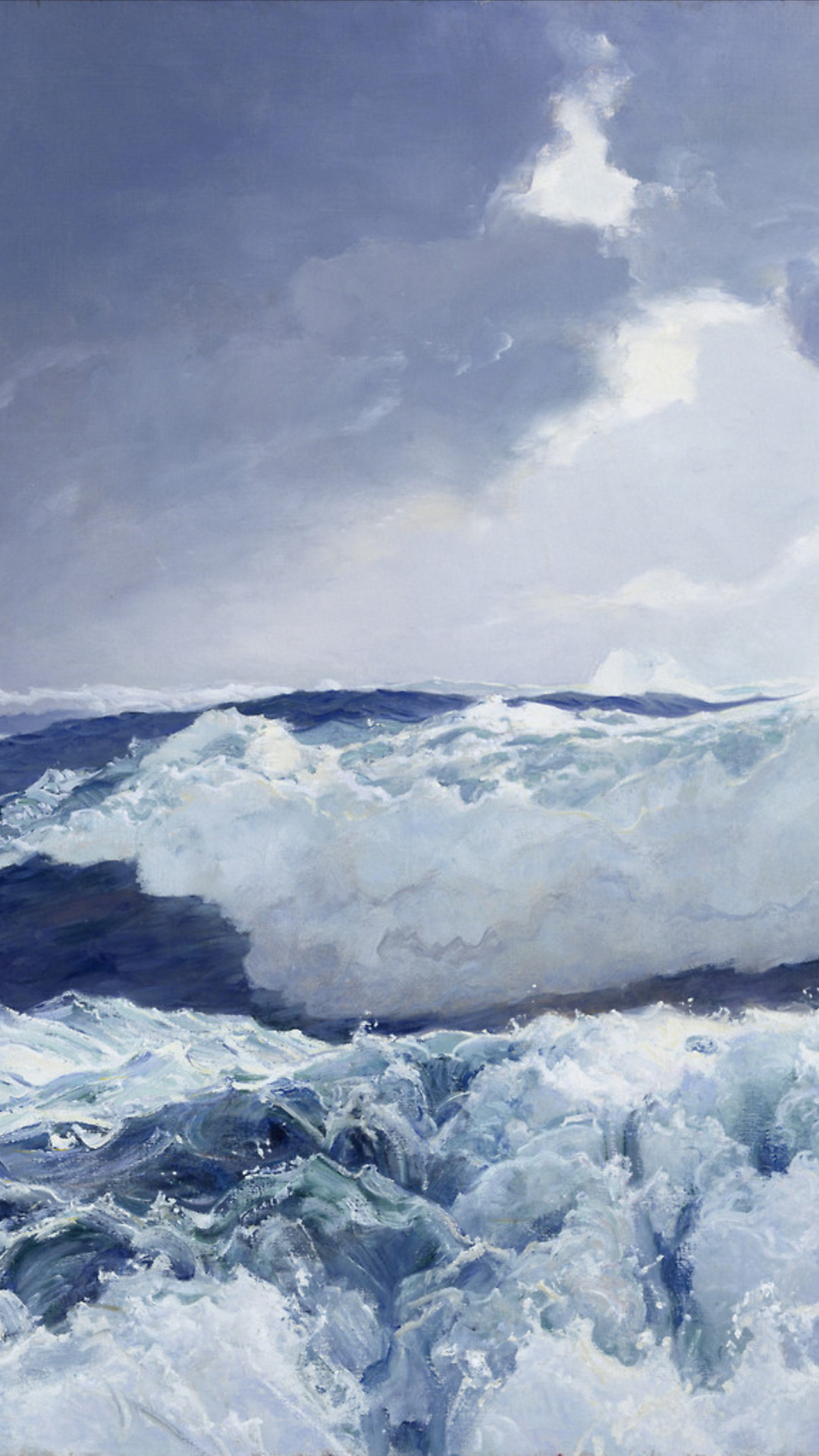 detailedart:Details: Mid Ocean and The Ocean, ca. 1900, by Frederick Judd Waugh.