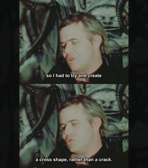 oldschoolfrp:Giger explains an Easter egg from Alien.