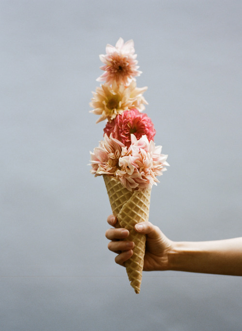 metalhearts:  ice cream and flowers by Parker Fitzgerald for Kinfolk 