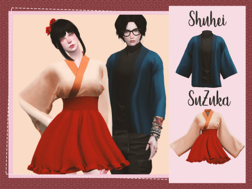 Shuhei (top) &amp; Suzuka (dress)SLEEVES HAVE A LOT OF ISSUES. Sorry about that. This was honest