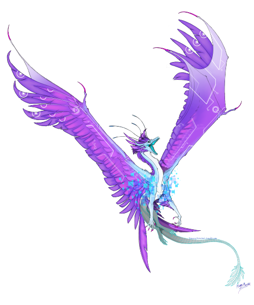 icebizzle:commission for @beetleboo over on discord/tumblr/twitter, of her skydancer dragon from f