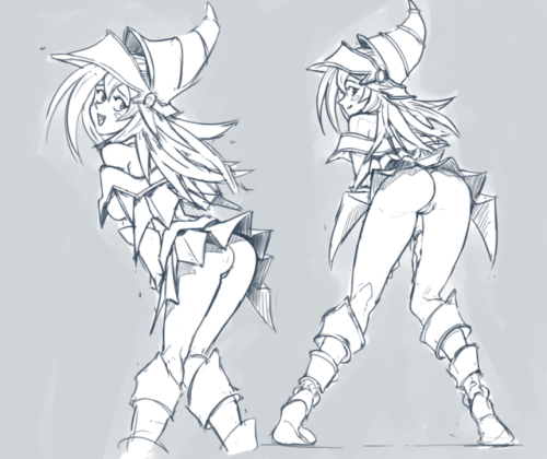 suoiresnuart:  Here’s a bunch of sketches I couldn’t finish, Though i might finish the BJ one later who knows… I really like the Dark Magician Girl, leave me alone.  <|D’‘‘‘‘‘‘