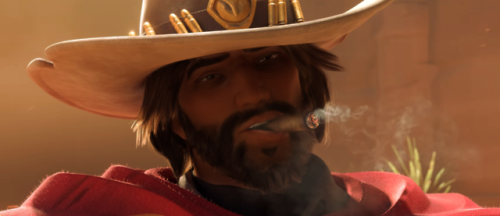 bisexualjessemccree:made my own more on-model edits of mccree from the short i’m also gonna do a scr