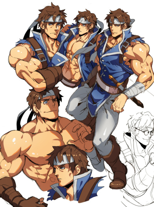 Sketches of Richter from Smash Ultimate/Castlevania