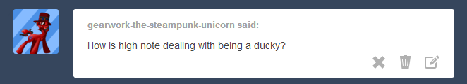 life-of-scootaloo:  High Note: Do NOT call me “ducky” again.   xD