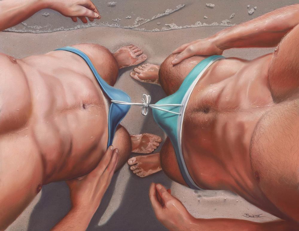 gay-erotic-art:  men-in-art:  Tie the KnotMichael Breyette2013   *Today I am doing