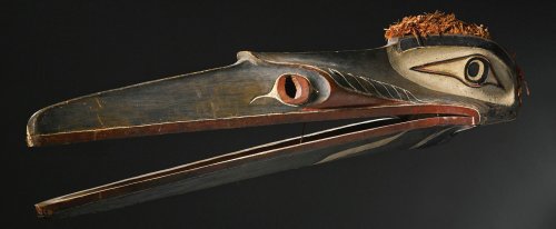 newguineatribalart: Native American Northwest Coast Bird shaped masks Among Northwest Coast peoples,