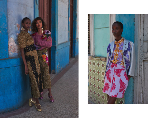 lamusenoire:Vogue Ukraine Anaïs Malï and Riley MontanaPhotographed by Hans NeumannStyled by Juliya P