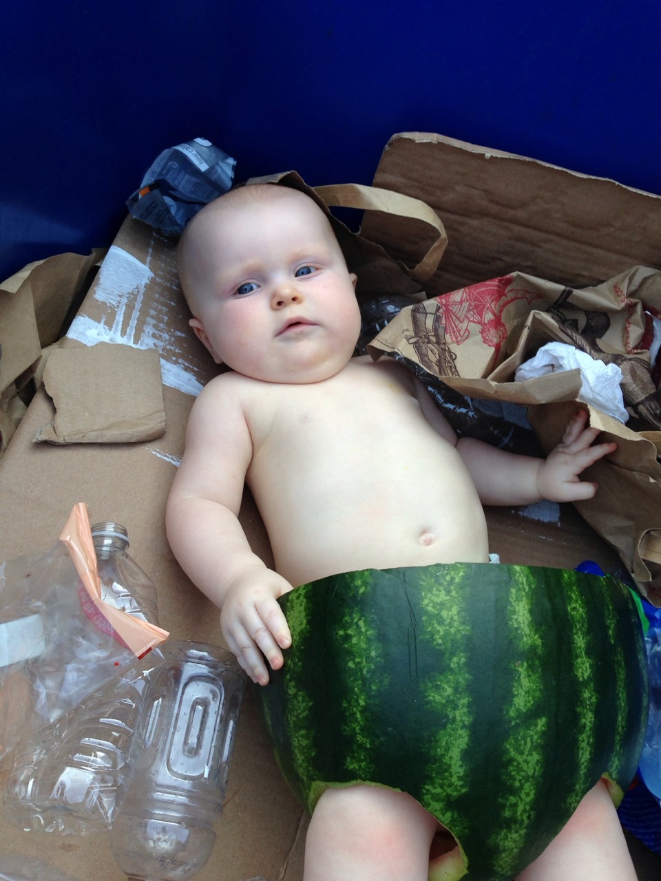 comedycentral:  walshbrothers:  Everybody knows, watermelon babies go in the recycling