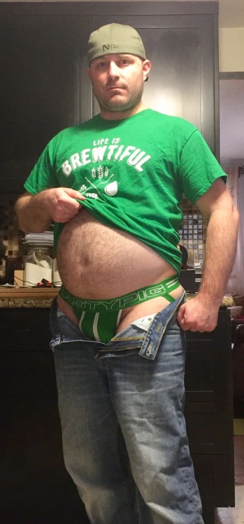 jockcub1983:Felt like a Green Day today 😋😈