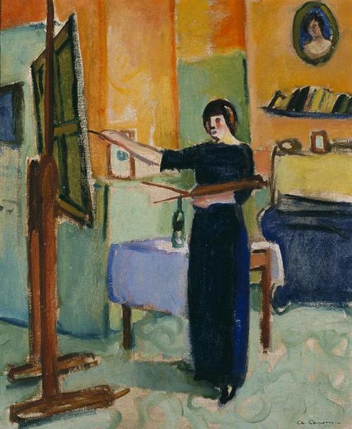 huariqueje:Artist in Her Studio -  Charles Camoin 1905French 1879-1965