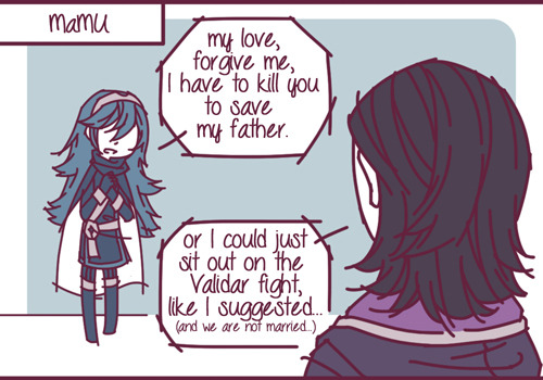 thetacticianblair:  lucina really hates me…
